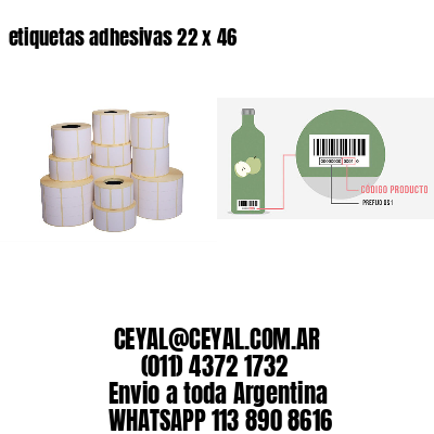 etiquetas adhesivas 22 x 46