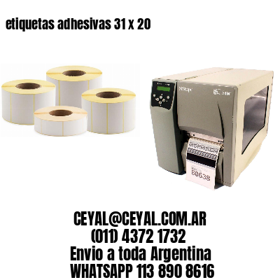 etiquetas adhesivas 31 x 20