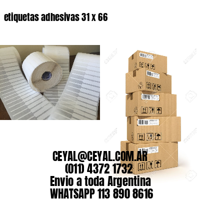 etiquetas adhesivas 31 x 66