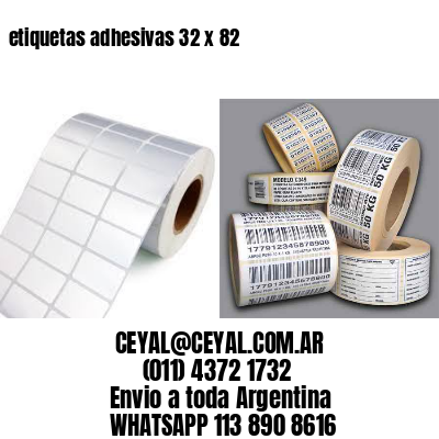 etiquetas adhesivas 32 x 82