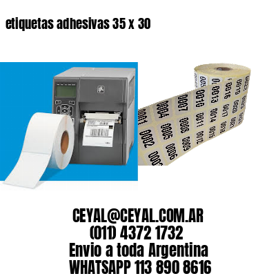 etiquetas adhesivas 35 x 30