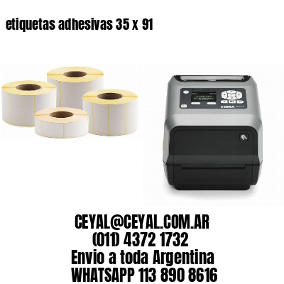 etiquetas adhesivas 35 x 91