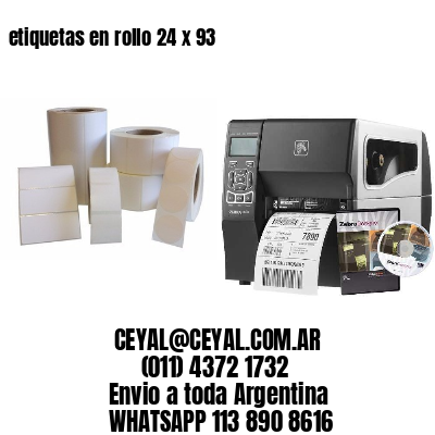 etiquetas en rollo 24 x 93