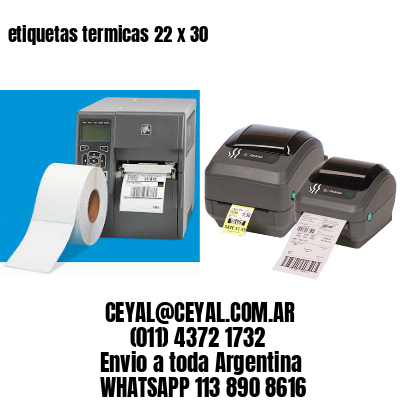 etiquetas termicas 22 x 30
