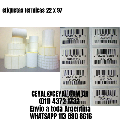 etiquetas termicas 22 x 97