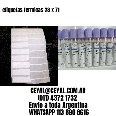 etiquetas termicas 28 x 71