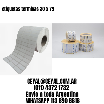 etiquetas termicas 30 x 79
