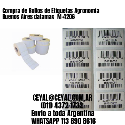 Compra de Rollos de Etiquetas Agronomia Buenos Aires datamax  M-4206