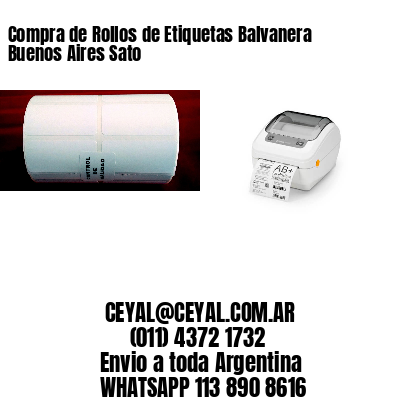 Compra de Rollos de Etiquetas Balvanera  Buenos Aires Sato