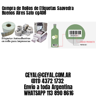 Compra de Rollos de Etiquetas Saavedra  Buenos Aires Sato cg408