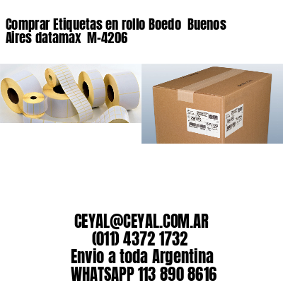 Comprar Etiquetas en rollo Boedo  Buenos Aires datamax  M-4206
