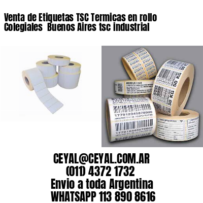 Venta de Etiquetas TSC Termicas en rollo Colegiales  Buenos Aires tsc industrial