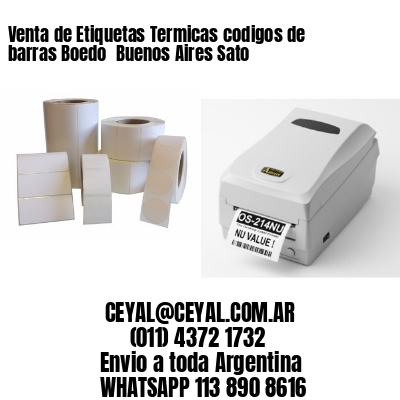 Venta de Etiquetas Termicas codigos de barras Boedo  Buenos Aires Sato