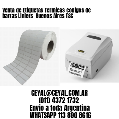 Venta de Etiquetas Termicas codigos de barras Liniers  Buenos Aires TSC