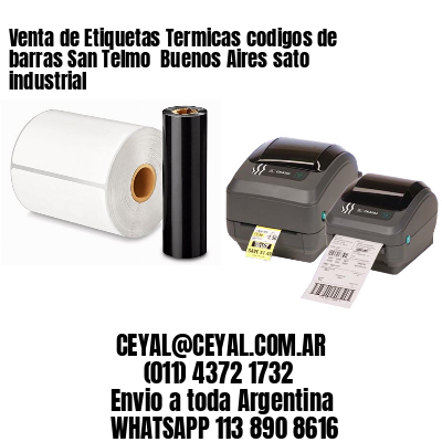 Venta de Etiquetas Termicas codigos de barras San Telmo  Buenos Aires sato industrial