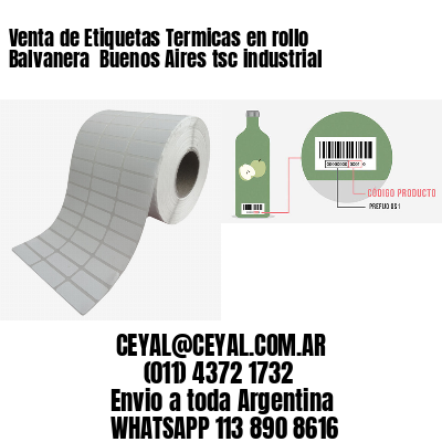 Venta de Etiquetas Termicas en rollo Balvanera  Buenos Aires tsc industrial