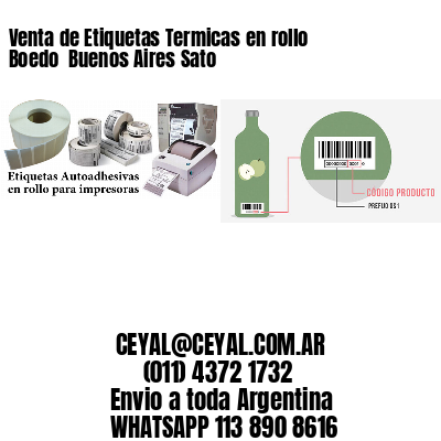 Venta de Etiquetas Termicas en rollo Boedo  Buenos Aires Sato