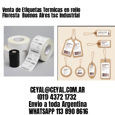 Venta de Etiquetas Termicas en rollo Floresta  Buenos Aires tsc industrial