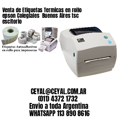 Venta de Etiquetas Termicas en rollo epson Colegiales  Buenos Aires tsc escitorio