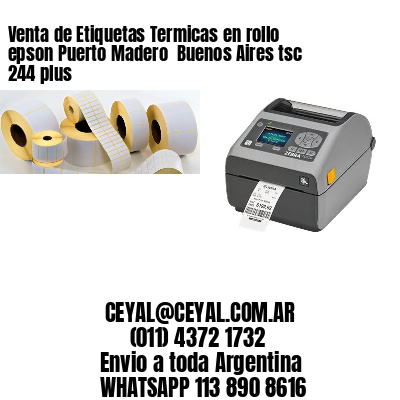 Venta de Etiquetas Termicas en rollo epson Puerto Madero  Buenos Aires tsc 244 plus