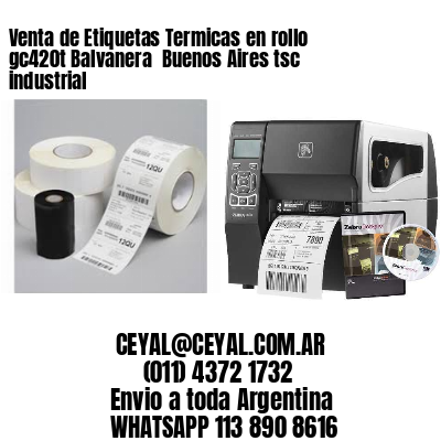 Venta de Etiquetas Termicas en rollo gc420t Balvanera  Buenos Aires tsc industrial