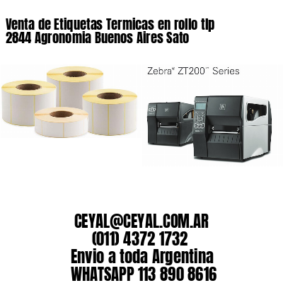 Venta de Etiquetas Termicas en rollo tlp 2844 Agronomia Buenos Aires Sato