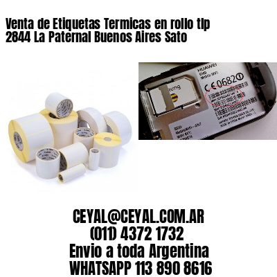 Venta de Etiquetas Termicas en rollo tlp 2844 La Paternal Buenos Aires Sato