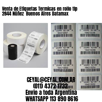 Venta de Etiquetas Termicas en rollo tlp 2844 Núñez  Buenos Aires Datamax