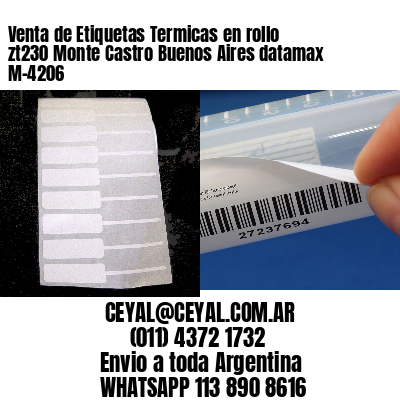 Venta de Etiquetas Termicas en rollo zt230 Monte Castro Buenos Aires datamax  M-4206
