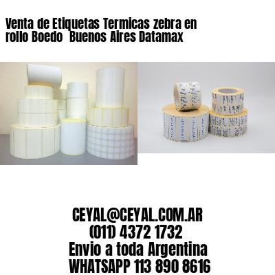 Venta de Etiquetas Termicas zebra en rollo Boedo  Buenos Aires Datamax