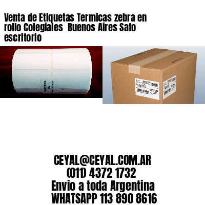 Venta de Etiquetas Termicas zebra en rollo Colegiales  Buenos Aires Sato escritorio