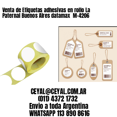 Venta de Etiquetas adhesivas en rollo La Paternal Buenos Aires datamax  M-4206