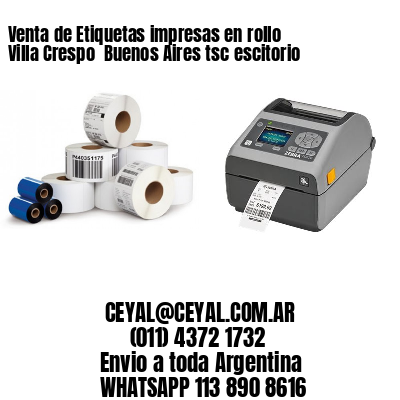 Venta de Etiquetas impresas en rollo Villa Crespo  Buenos Aires tsc escitorio