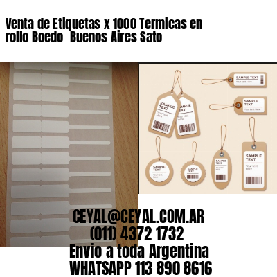 Venta de Etiquetas x 1000 Termicas en rollo Boedo  Buenos Aires Sato