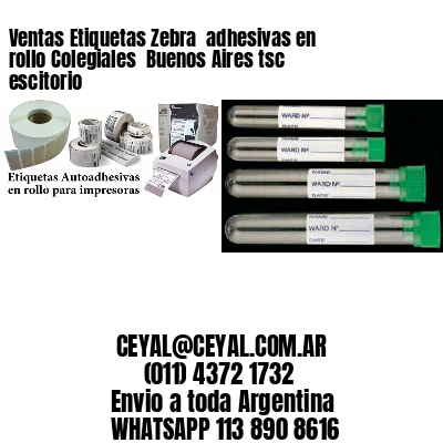 Ventas Etiquetas Zebra  adhesivas en rollo Colegiales  Buenos Aires tsc escitorio