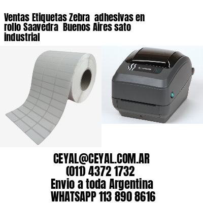 Ventas Etiquetas Zebra  adhesivas en rollo Saavedra  Buenos Aires sato industrial