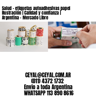 Salud – etiquetas autoadhesivas papel ilustración | Calidad y confianza | Argentina – Mercado Libre