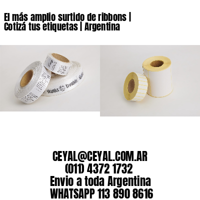 El más amplio surtido de ribbons | Cotizá tus etiquetas | Argentina