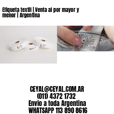 Etiqueta textil | Venta al por mayor y menor | Argentina