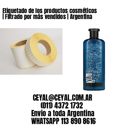 Etiquetado de los productos cosméticos | Filtrado por más vendidos | Argentina