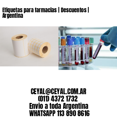 Etiquetas para farmacias | Descuentos | Argentina