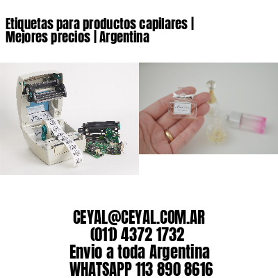 Etiquetas para productos capilares | Mejores precios | Argentina