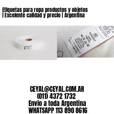Etiquetas para ropa productos y objetos | Excelente calidad y precio | Argentina