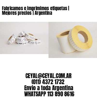 Fabricamos e imprimimos etiquetas | Mejores precios | Argentina