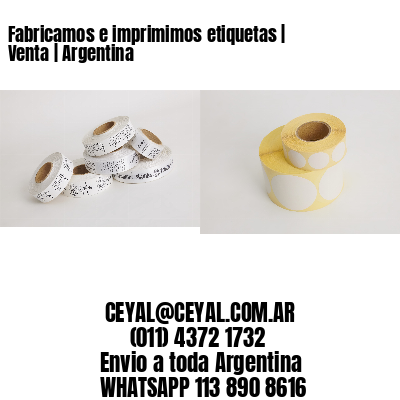 Fabricamos e imprimimos etiquetas | Venta | Argentina