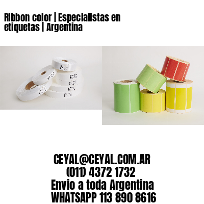 Ribbon color | Especialistas en etiquetas | Argentina