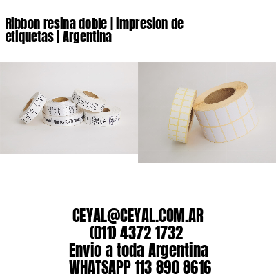 Ribbon resina doble | impresion de etiquetas | Argentina