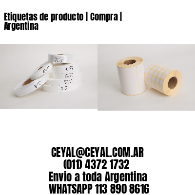 Etiquetas de producto | Compra | Argentina