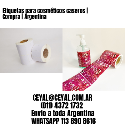 Etiquetas para cosméticos caseros | Compra | Argentina