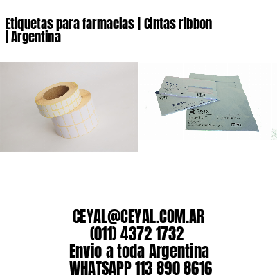 Etiquetas para farmacias | Cintas ribbon | Argentina